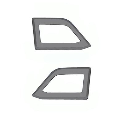 Par Moldura Farol Teto Alto p Scania NTG Highline Espelhado
