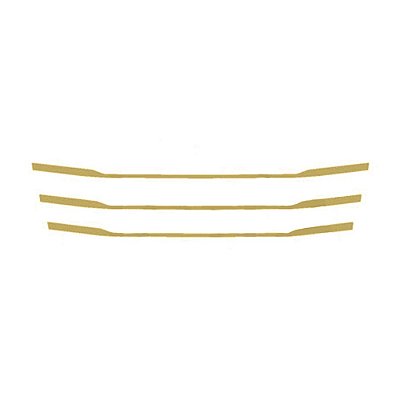 Aplique Mascara Estreita Grade Para Scania NTG P/G Dourada