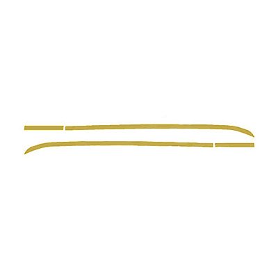 Aplique Curvado Lateral Teto - Dourado - Para Volvo New FH