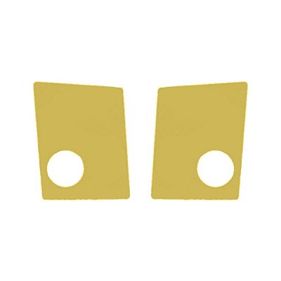Aplique Canto Farol Auxiliar - Dourado - Para Volvo New FH