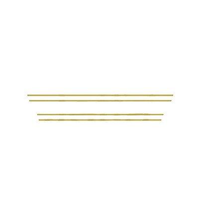 Aplique Interno Moldura - Dourado Conjunto Para New FH