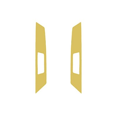 Par Aplique Retrovisor Para Volvo New FH Dourado