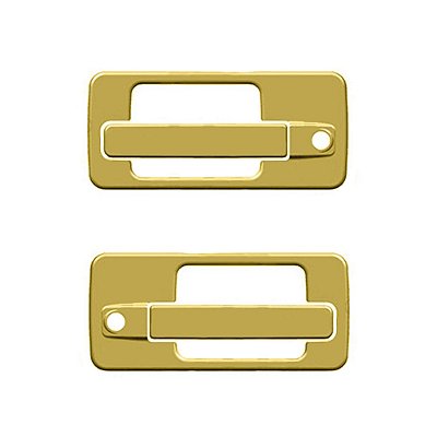 Aplique Maçaneta Para Actros Dourado