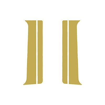 Coluna Porta Lisa Para Actros Dourado Conjunto