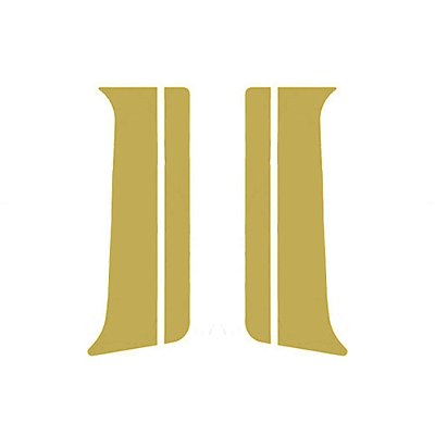 Conjunto Coluna Porta Lisa Para MB Novo Actros Dourado