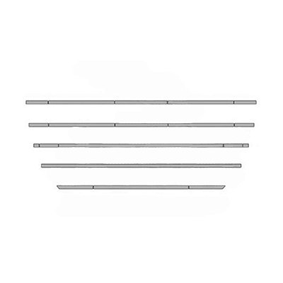 Conjunto Aplique Grade Inferior Para Daf XF Espelhada