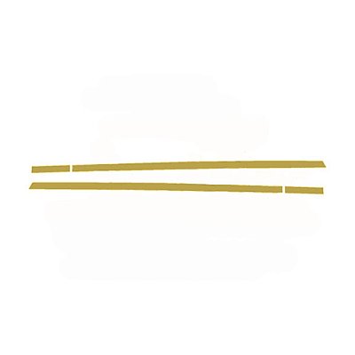 Aplique Lateral Para Daf XF - Teto Alto - Dourado