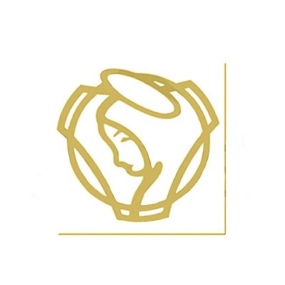 Aplique Caminhão Ave Maria Para Scania Dourado
