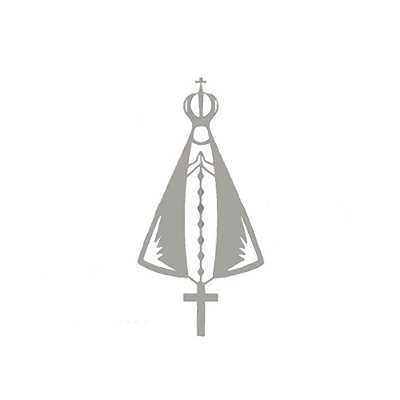 Aplique Decorado Caminhão Nossa Senhora Aparecida Espelhado