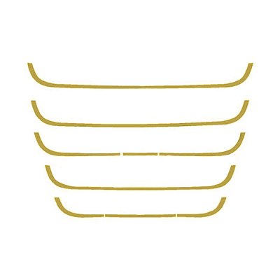 Aplique Moldura Grade Para Daf XF - Espelhado Conjunto