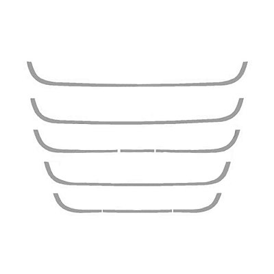 Aplique Moldura Grade Para Daf XF - Espelhado Conjunto