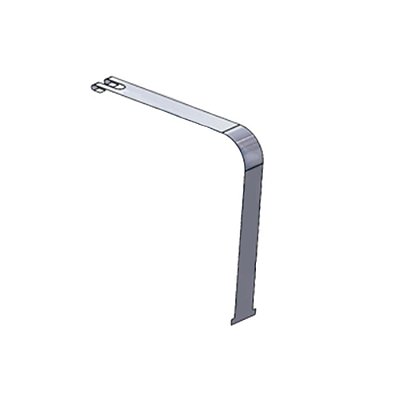 Aplique Cinta Tanque 75mm Abertura Superior p Scania - Inox