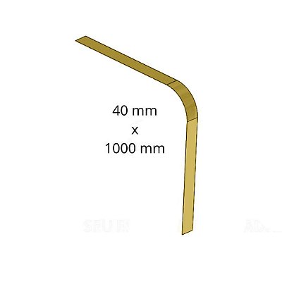 Aplique Cinta Para Scania 112 / 113 Tanque 40x1000 Dourado