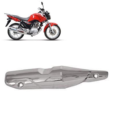 Protetor Escapamento Fan 125 2018 2019 2020 Original Cromado