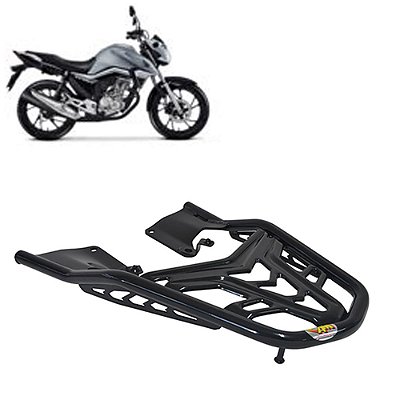 Bagageiro Titan 160 2015 2016 2017 Curto Preto Vision