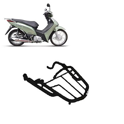 Bagageiro Biz 100 2013 2014 2015 2016 2017 Preto Trefilado