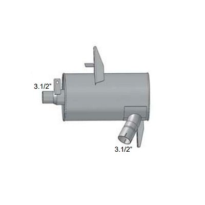 Silencioso para Mercedes-Benz Ônibus O 370/371 80mm