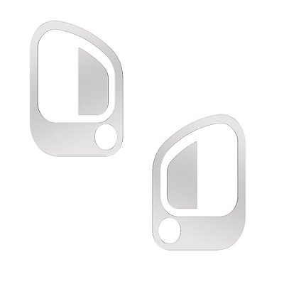 Acabamento Inox Maçaneta Ford Cargo 2423/2429 2012 em Diante