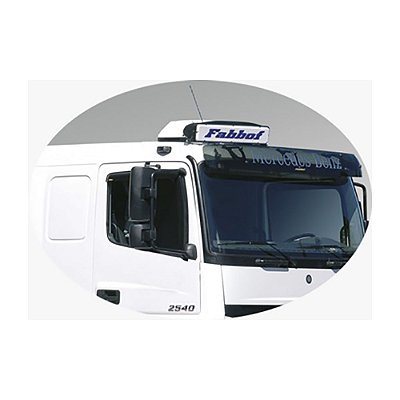 Luminoso Cabine Plástico Menor c LED Bivolt 665x135mm Branco