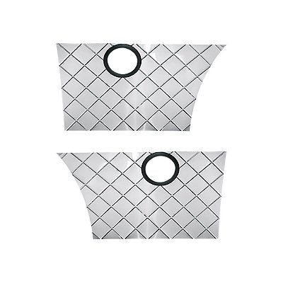Polaina Lateral do Estribo para MB 1113 / 1114 - Inox c Furo