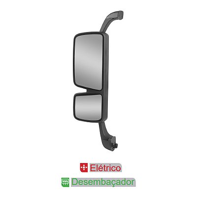 Espelho Retrovisor p Actros Convexo LE Desembaçador Elétrico