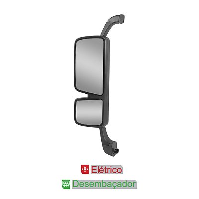 Espelho Retrovisor Convexo p MB Actros c Desembaçador LE