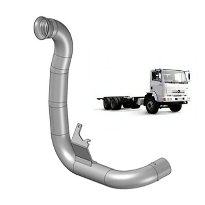 Tubo Saída Motor para MB 1728 2423K - Euro 3 - 3.1/2"