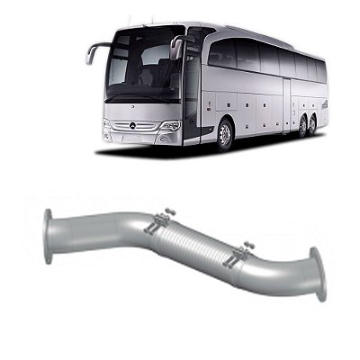Tubo Saída p Ônibus MB O500 UA/UBA Articulado Euro 5 Inox
