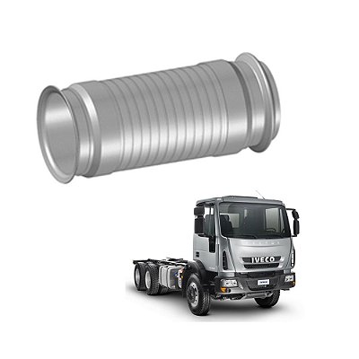 Tubo Flexível Inox 3.1/2” p Iveco Tector/Vertis Euro 5 235mm