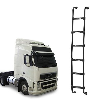 Escada Volvo Fh/Nh Globetrotter Cabine Alta Até 2014 Preto