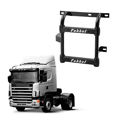 Escada Scania R 124 Preto 2 Degraus 2002 Até 2005
