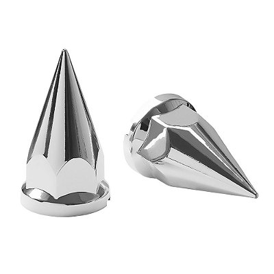 Capa Porca Diamante Plástica Cromada 33mm 20 Unidades
