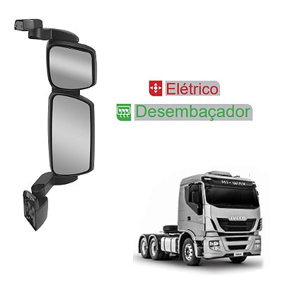 Espelho Retrovisor p Iveco Tector c Desembaçador Elétrico LD