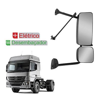 Retrovisor c Auxiliar p MB Axor c Desembaçador Elétrico LD