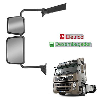 Retrovisor c Auxiliar p Volvo VM c Desembaçador Elétrico LE