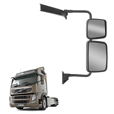 Espelho c Auxiliar para Volvo VM 2006 em Diante Lado Direito