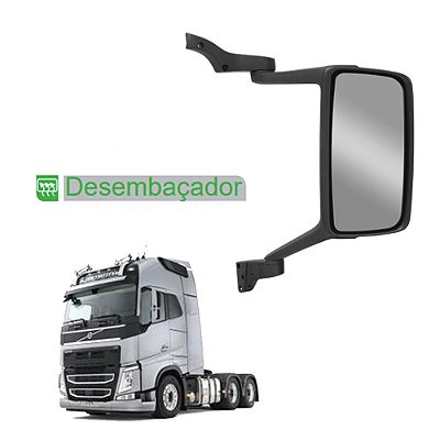 Retrovisor para Volvo FH 2010 até 2014 LD c Desembaçador