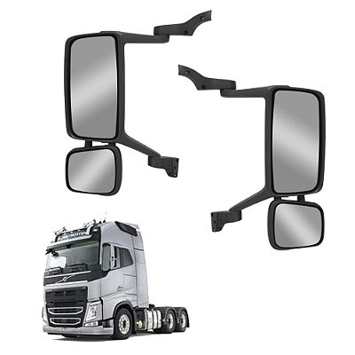 Espelho c Auxiliar Volvo FM 2015 2016 2017 c Desemb Elétrico
