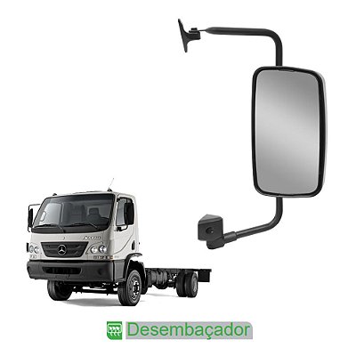 Espelho p Mercedes-Benz Accelo I Convexo c Desembaçador LD