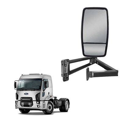 Espelho p Ford Cargo 2422 2428 2628 Convexo Bifocal LD