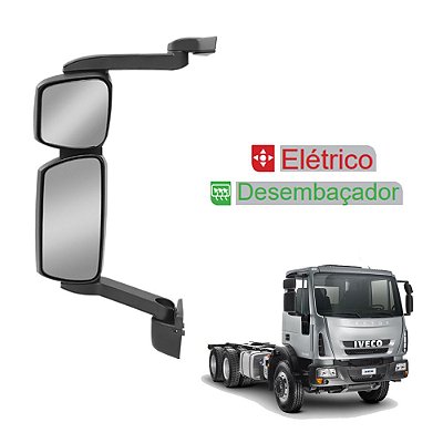 Espelho para Iveco Cursor Convexo c Desembaçador Elétrico LE