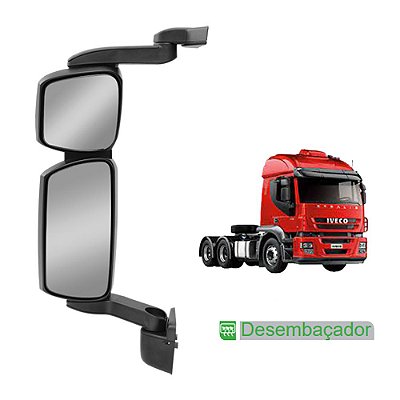 Espelho Retrovisor p Iveco Trakker Convexo c Desembaçador LE