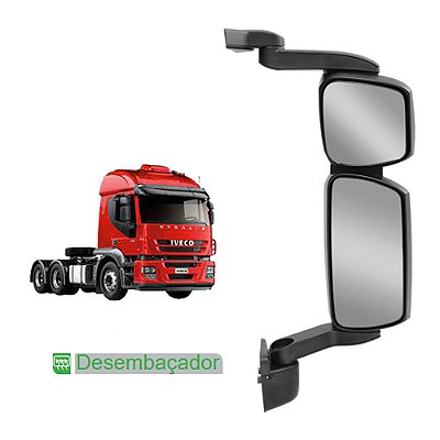 Espelho Retrovisor p Iveco Trakker Convexo c Desembaçador LD