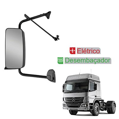 Espelho Retrovisor p Atego 2007 a 2013 c Desemb Elétrico LE