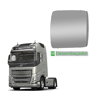 Base c Vidro Espelho Aux p Volvo FH 2015/2021 c Desembaçador