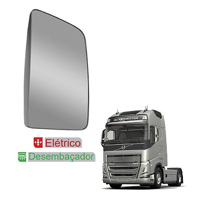 Espelho para Volvo FH 2015/2021 c Desembaçador LD Elétrico
