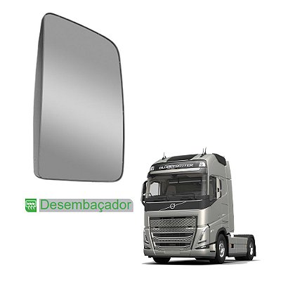 Espelho Retrovisor p Volvo FH 2015 a 2021 LD c Desembaçador