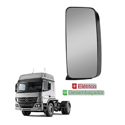 Retrovisor Axor Atego 2014 a 2021 LE c Desembaçador Elétrico
