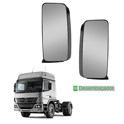 2 Retrovisor p MB Axor Atego 2014 2015 2016 c Desembaçador