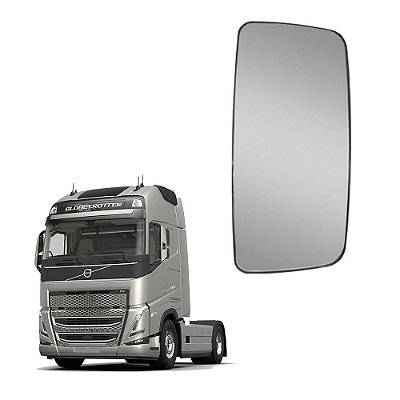 Vidro c Base Espelho Convexo para Volvo FM 2010 até 2020